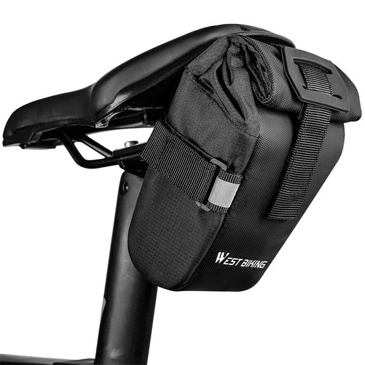 Sac arrière vélo étanche fixation selle rangement compact