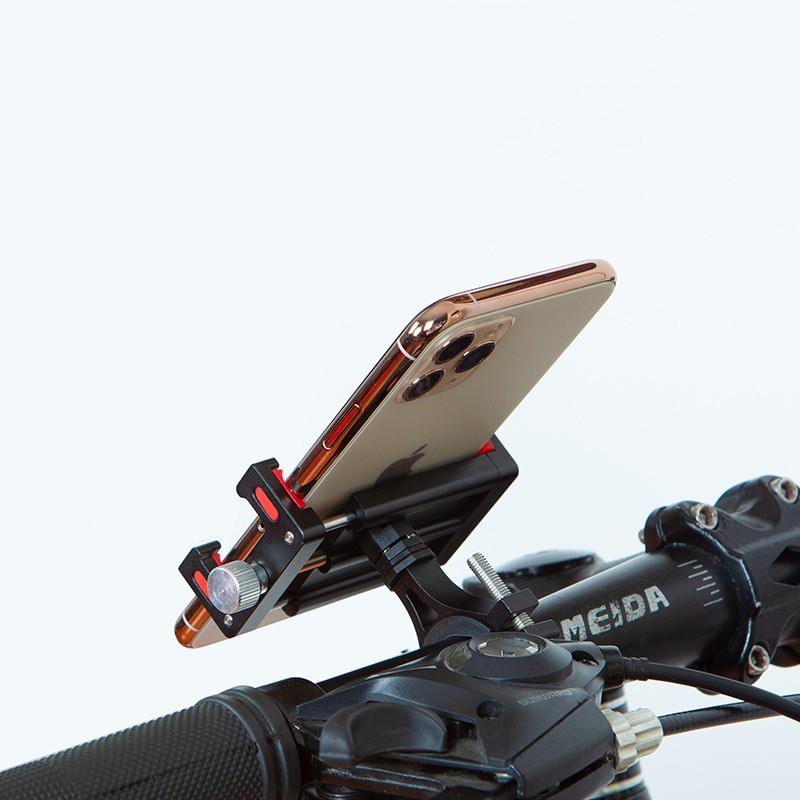 Support téléphone vélo aluminium guidon rotation 360 universel