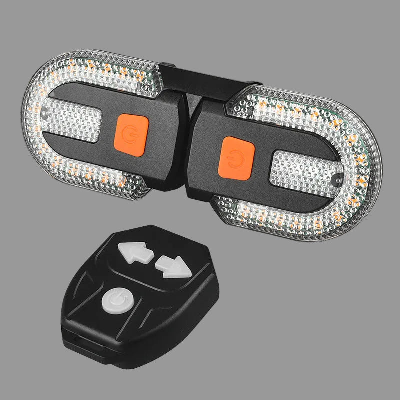 Feu arrière vélo LED clignotant rechargeable USB avec télécommande