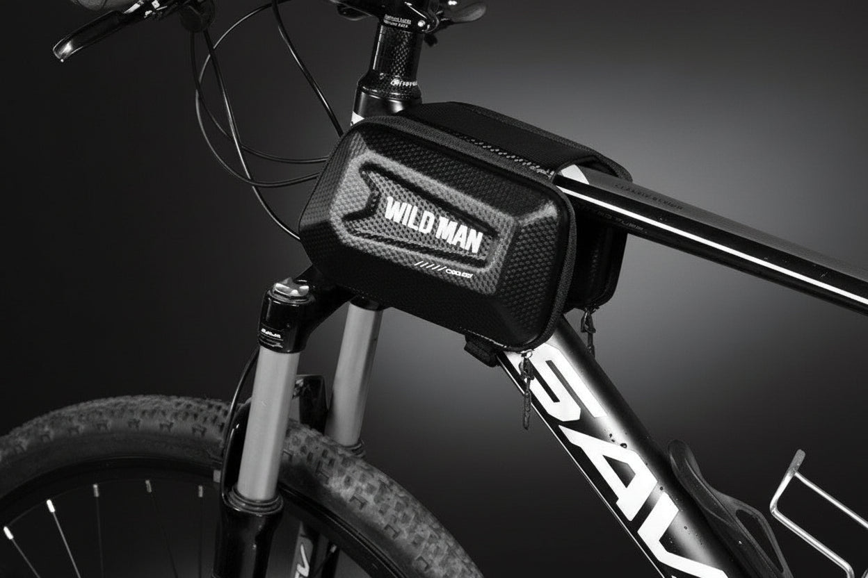 Sac vélo rigide étanche support téléphone cadre écran tactile