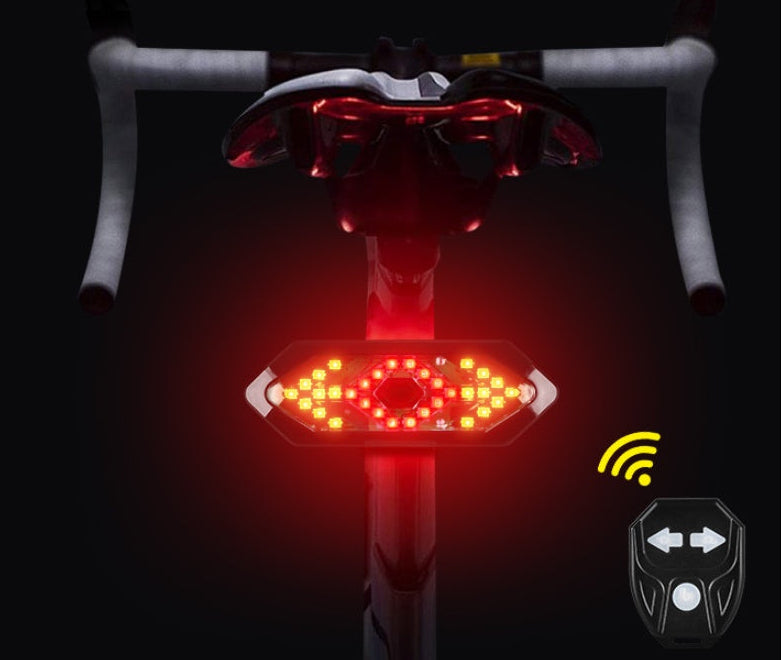 Clignotant vélo LED télécommande rechargeable USB