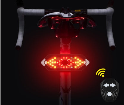 Clignotant vélo LED télécommande rechargeable USB