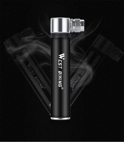 Mini pompe vélo portable compatible presta schrader