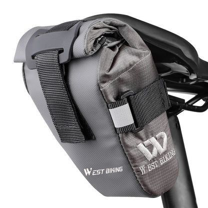 Sac arrière vélo étanche fixation selle rangement compact