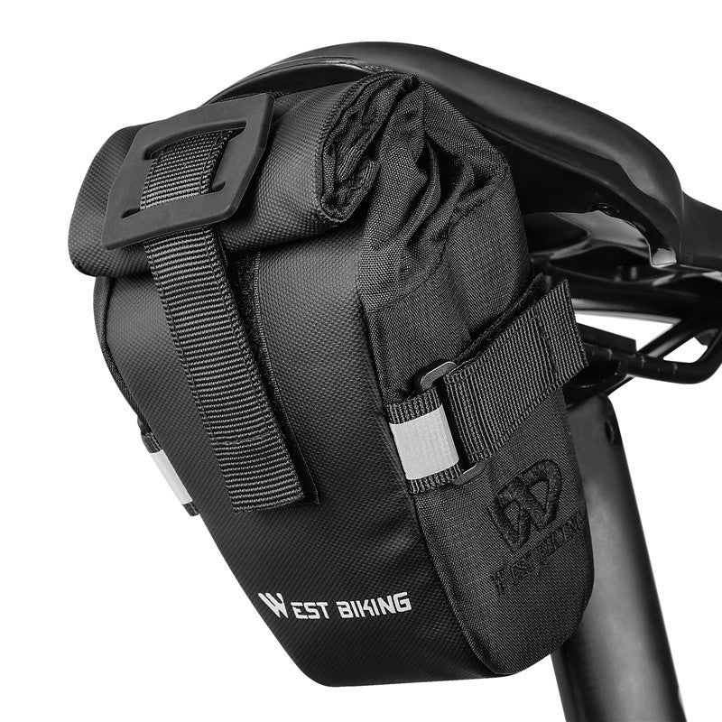 Sac arrière vélo étanche fixation selle rangement compact