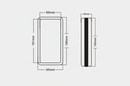 Sac vélo rigide étanche support téléphone cadre écran tactile