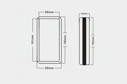 Sac vélo rigide étanche support téléphone cadre écran tactile
